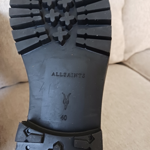 Allsaints Paulina suede leather combat boots - Picture 7 of 12